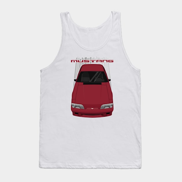 Mustang 1987 to 1993 Fox - Electric Red Tank Top by V8social